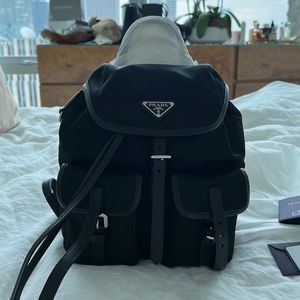 Brand New Prada Re-Nylon Small Backpack in black